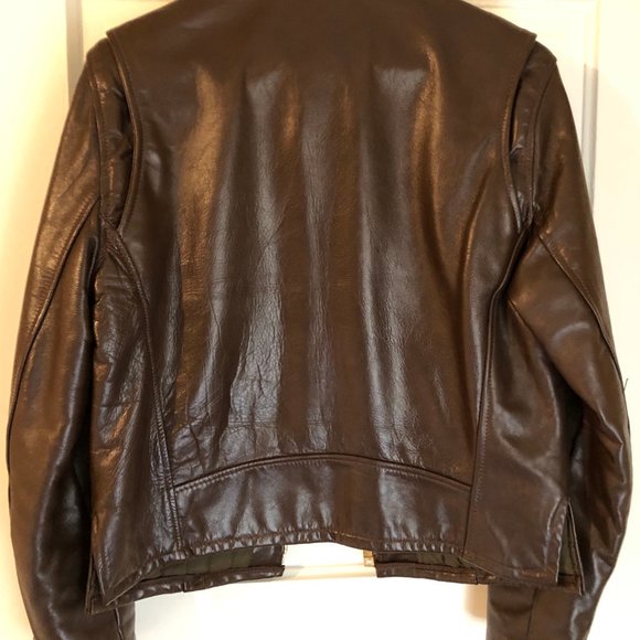 Leather Cafe Racer Jacket - Picture 2 of 4